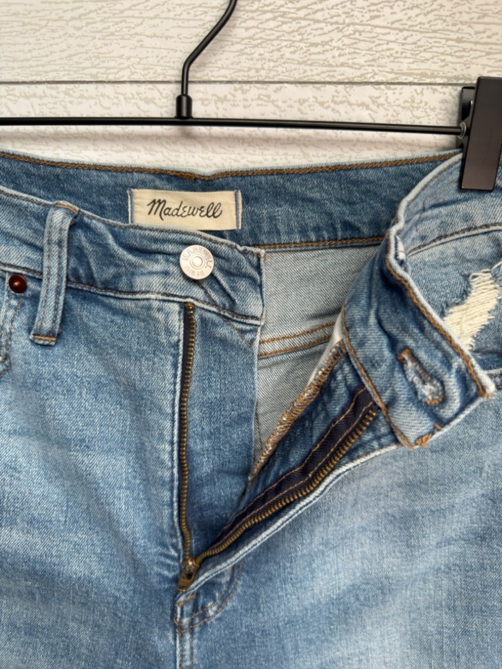 Madewell The Perfect Vintage Jean Light Wash Distressed High Rise Sz 29 / 8 - Picture 2 of 14